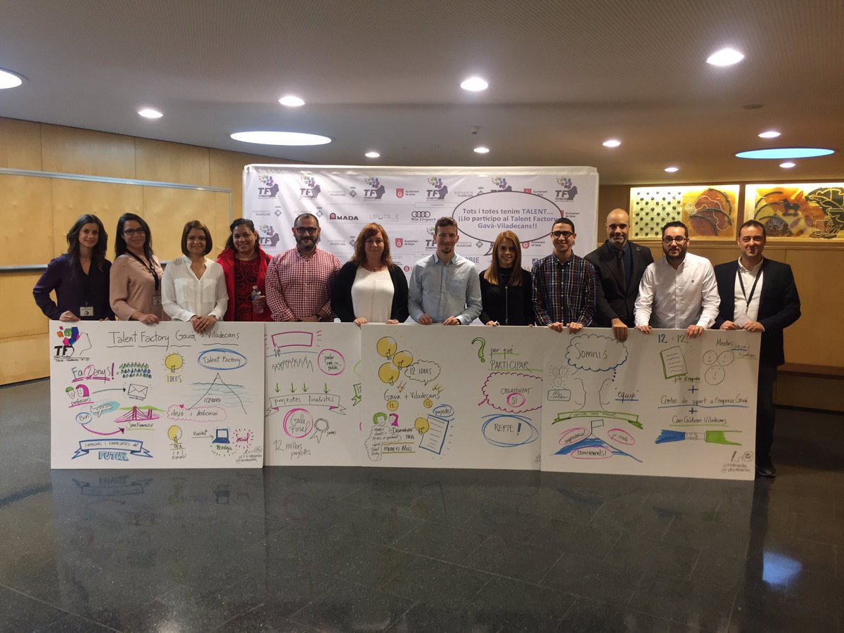 castillamedina's tweet photo. Muchas #gracias #talentfactory2017 ja es una realitat @csegava @Laurabega8 @Oriol_Lazaro @MohamedElAmrani @mariaaguilard @primokurt https://t.co/DvAiZ4uGU4