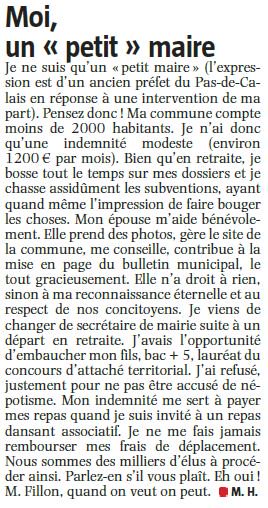 LecteursVDN's tweet image. Quand un "petit maire" se rebiffe... #affairefillon