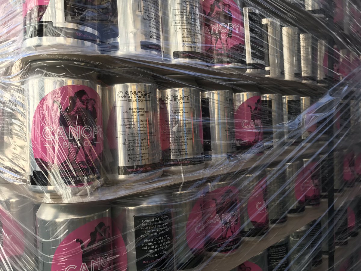 CanopyBeerCo's tweet photo. This is happening tomorrow! Come and be the first to drink a CAN of Brockwell IPA straight off the canning line https://t.co/85Vp46VtD1