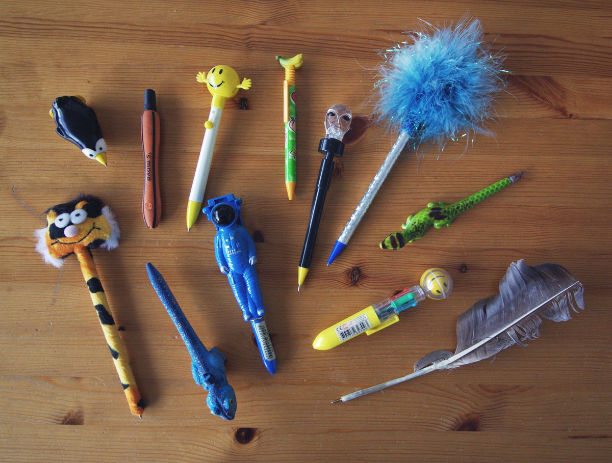 ég á allt of mikið af kreisí pennum