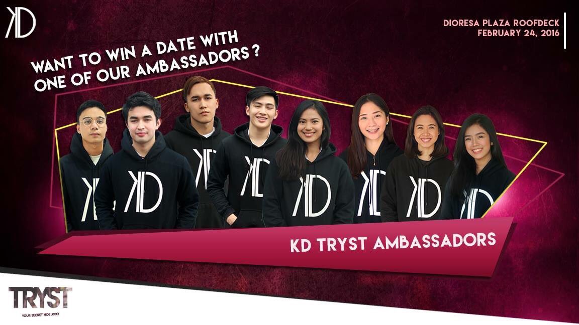 angeliaj_'s tweet photo. Catch me and the other ambassadors this Feb. 24 and you might get a chance to score a date with any of us! β€οΈ
#KDTryst #KDProd π»ππΌ https://t.co/yMNSoFEqkx