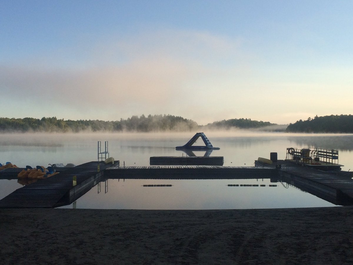 CampKennebec's tweet image. We thought early spring meant no #FreezingRain! Come on, look at that waterslide calling our names!