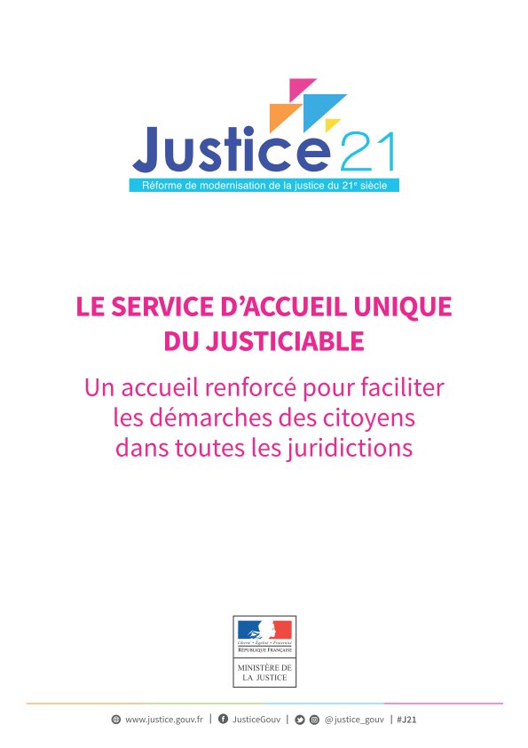 justice_gouv's tweet image. Le #SAUJ permet d'obtenir une information sur une procédure ou sur des formalités à accomplir #J21
justice.gouv.fr/_telechargemen…
