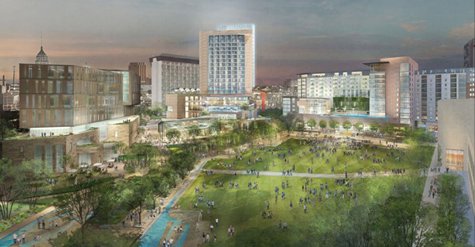 TheAlteza's tweet photo. Rivard Report shared some good news about the progress at Hemisfair. Here's another look! https://t.co/nuzjkpUAZR #Alteza #LoveDowntown https://t.co/eVmefF7ivL