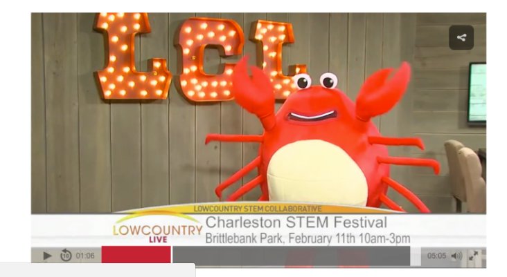 Chs_STEMfest's tweet photo. Check out Charleston STEM Festival @LowcountryLive & Cumulus Radio Carolina Perspective https://t.co/BXg6iHj893 #STEMfestivals #ChsSTEMfest https://t.co/1J85diEqiq
