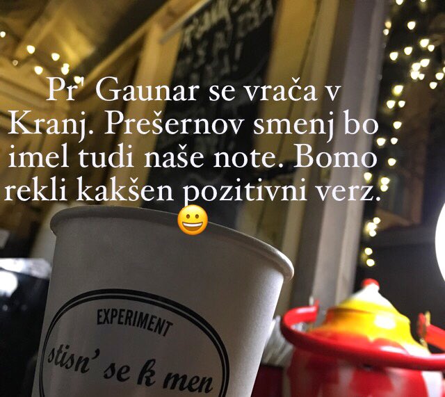 experimentSLO's tweet photo. France in Urška z roko v roki pozdravljata mimoidoče in sta ambasadorja kranjskega smenja. Podpirata zgodbo Pr' Gaunar. https://t.co/5Iqo1bGFb0