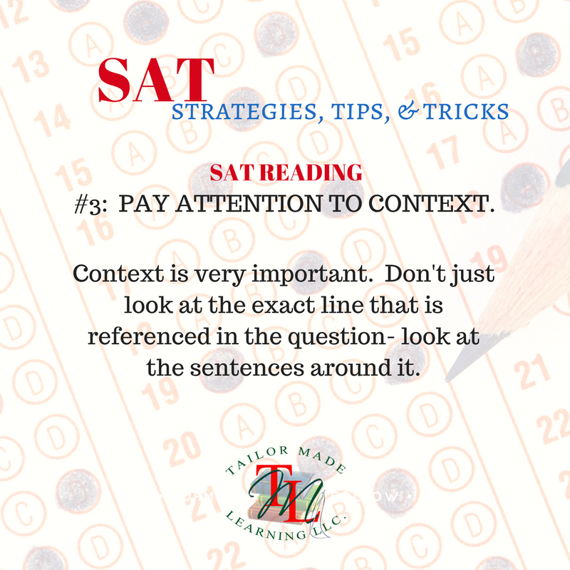 TMLearn's tweet photo. SAT Strategies, Tips, & Tricks
#TailorMadeLearning #TML #tutoring #TuesdayTips #SATPrep
#Homeschool #UnleashingTheInnerGenius https://t.co/kjuykr2ppD