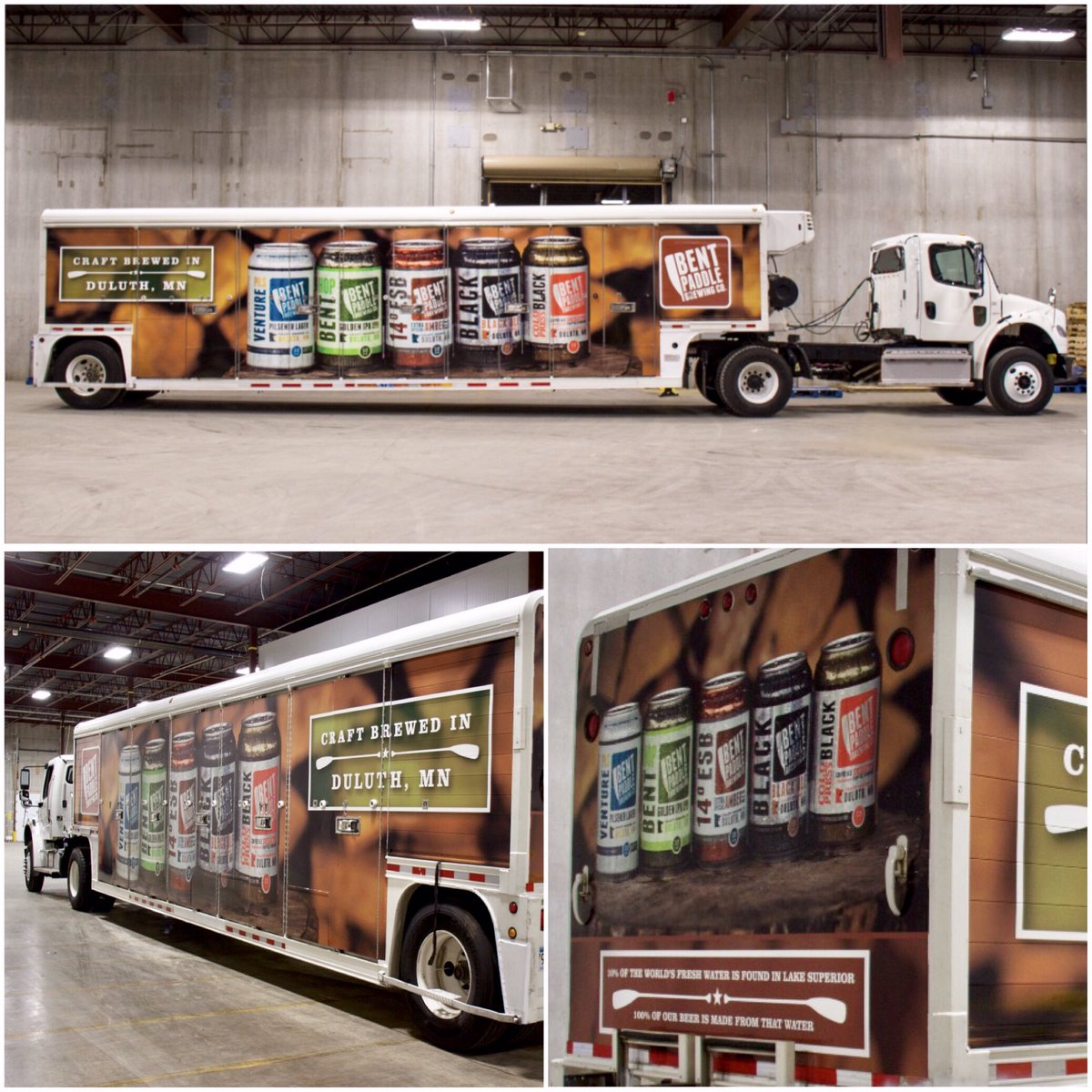 LOVE our new truck wrap from distributor partner @ArtisanBeerCo bringing fresh #bentpaddle to stores & pubs near you in the Cities!