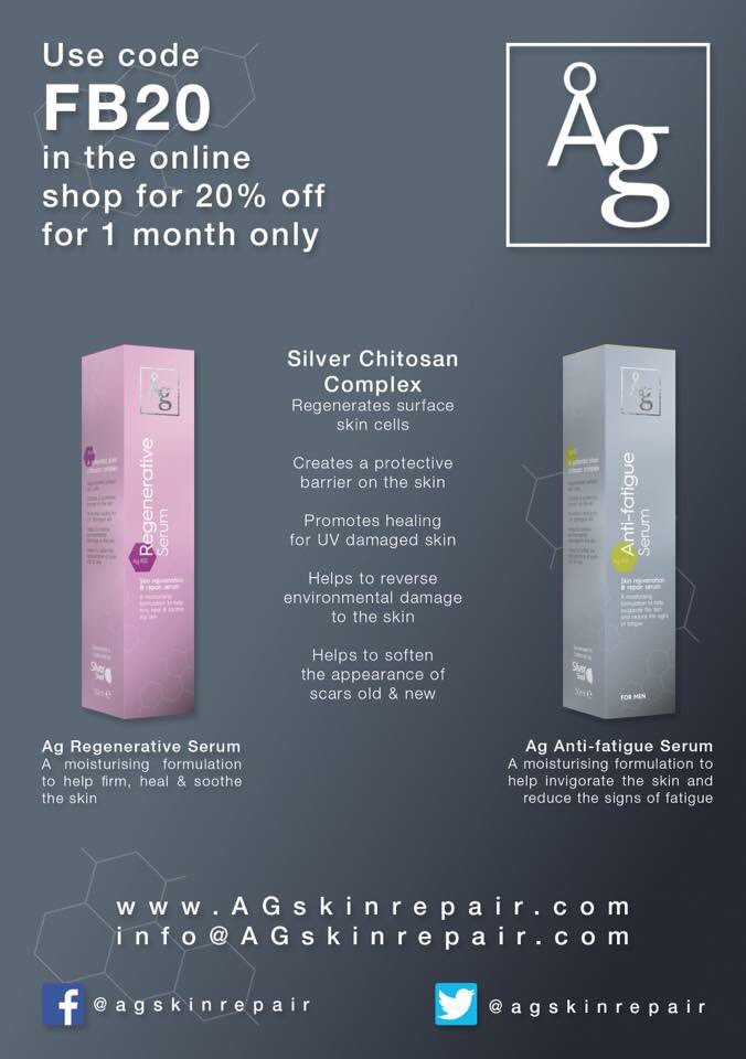 AgSkinRepair's tweet photo. Get 20% off any online purchase in Feb with this Ag Skin Repair discount code FB20. https://t.co/X8XLWEvGYO #ag #agskinrepair https://t.co/dtYOHNOLSn