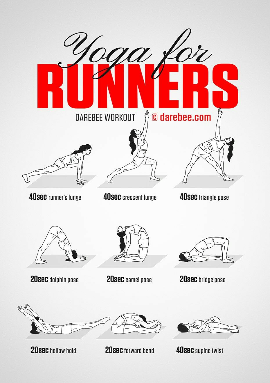 DAREBEE on X: NEW: Yoga for Runners