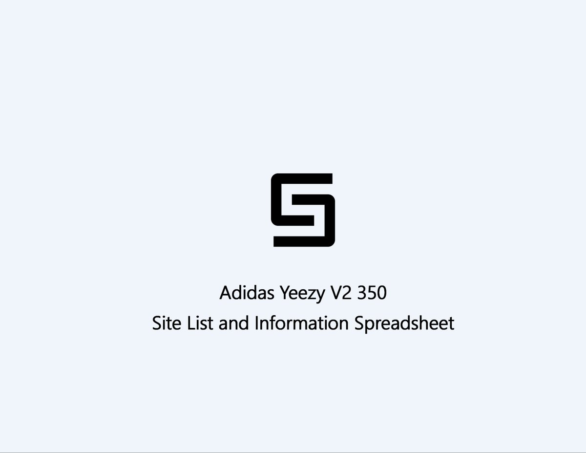 SwiftCop's tweet image. Giveaway
Yeezy 350 V2 Black / Red Sitelist and Information Spreadsheet
5 random RT will be picked tonight
goo.gl/VeP1LJ