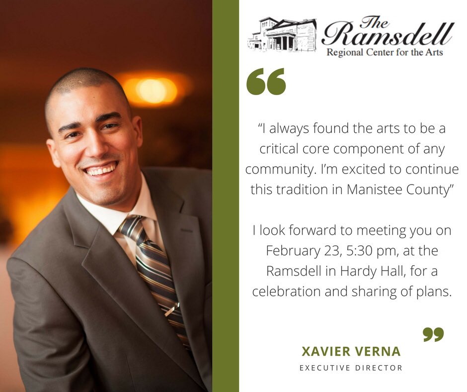 Very excited to welcome Xavier Verna, our new Executive Director! <a href="/TallGuyVerna/">Xavier Verna</a> <a href="/manisteenews/">News Advocate</a>