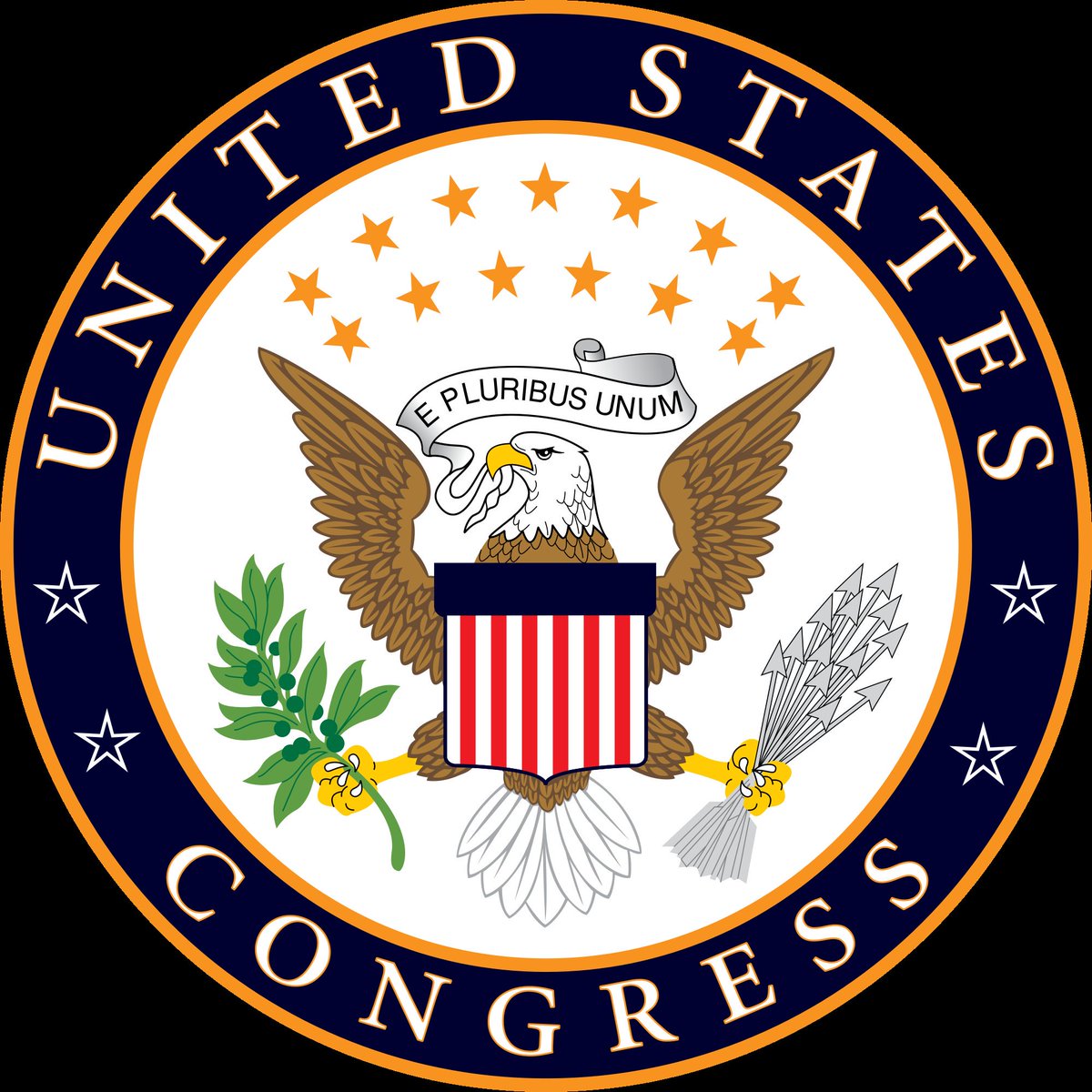 Compare for a moment the seals of #ParliamentUSA and the actual #USCongress. What do you notice about the eagle?