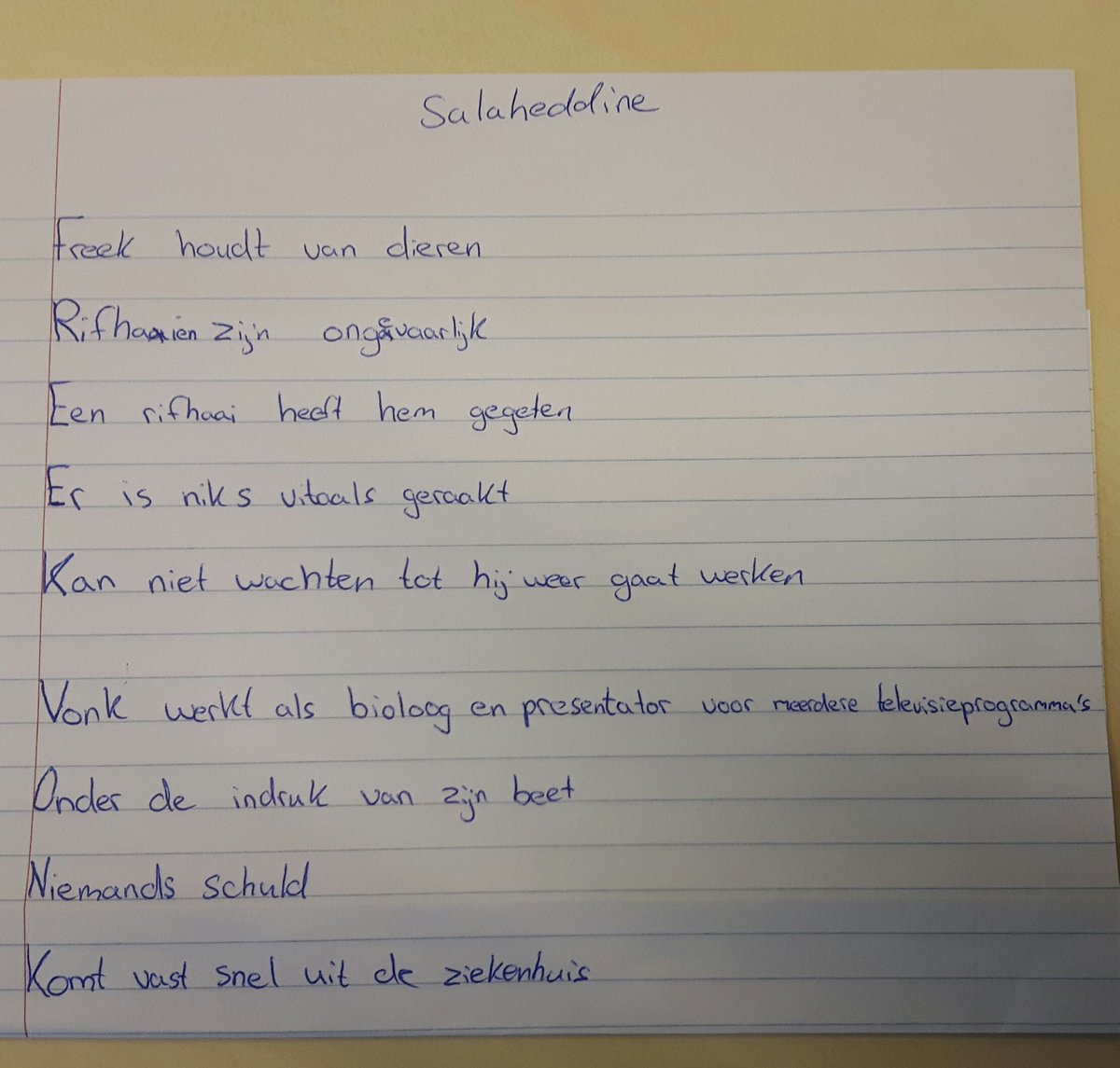 jufmonique76's tweet photo. Mooi naamdichten gemaakt door de leerlingen van groep 8 van @AquamarijnASG! @freekvonk is een bron van inspiratie! @nieuwsbegrip dl 2... https://t.co/C6iPrA3Vkf