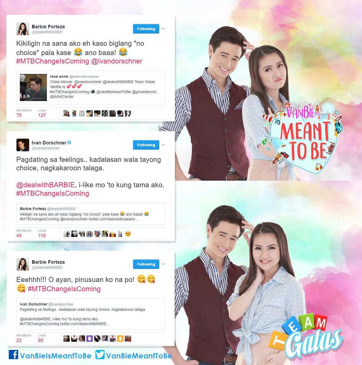 VanBieMeantToBe's tweet photo. Usapang Feelings 101 with VanBie! 😋❤️ A glass of milk, please! 😂
@dealwithBARBIE @ivandorschner
#MTBChangeIsComing
VanBie Team Gatas 🍼 https://t.co/hC7h5f3WZD