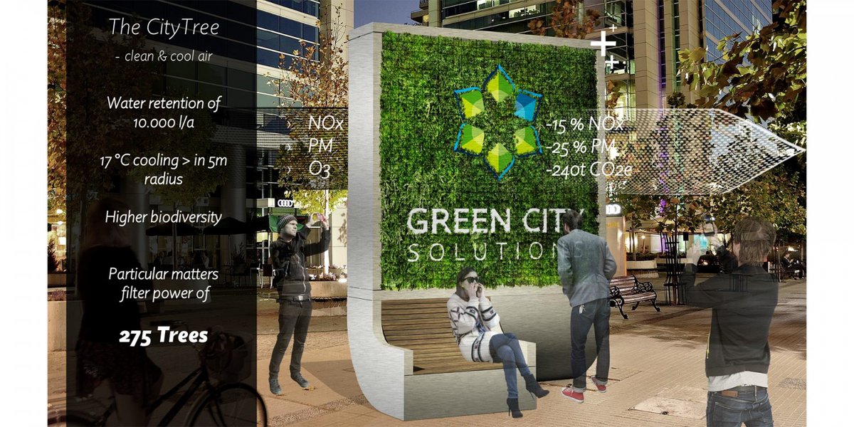 EITeu's tweet photo. ๐๐#CityTree fights pollution power of 275trees &lands 7-figure 1st round financing! #EITstartups #sew17 #smartcities https://t.co/jm2sBjTE88 https://t.co/JmC8Musc29