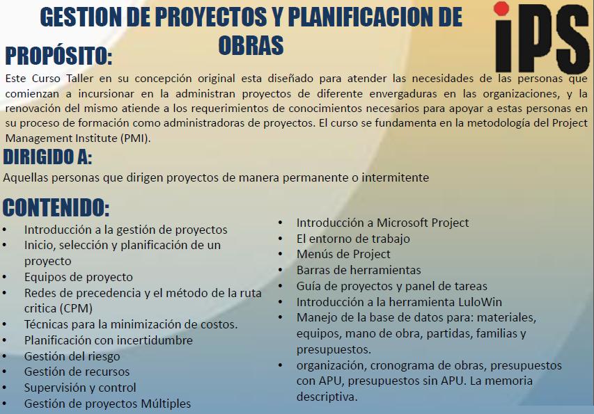 Ingproser's tweet photo. Especializate en la administracion  de los proyectos. Curso de Gestion de Proyectos y Planificación de Obras. Más info: info@ingproser.com https://t.co/Dd16H0cFiq