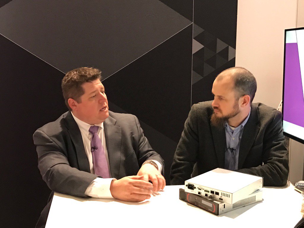 vesbona's tweet photo. .@Biamp @ChrisFitzs chats with @AVNationTV about #TLUX. See it at stand 3-A75. https://t.co/elVVTH7fNH