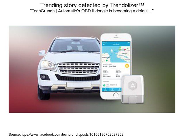 Carbuyizer's tweet image. #TechCrunch | Automatic's OBD II dongle is becoming a default... #carinsuranceplans carbuying.trendolizer.com/2017/02/techcr…