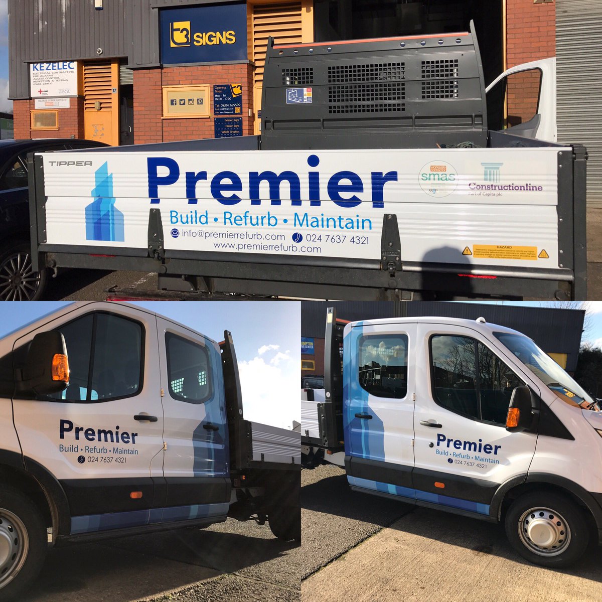 Another lot of #vehicle #graphics completed for <a href="/premierrefurb1/">Premier Refurb-Build</a> happy customers= repeat business much appreciated 😊