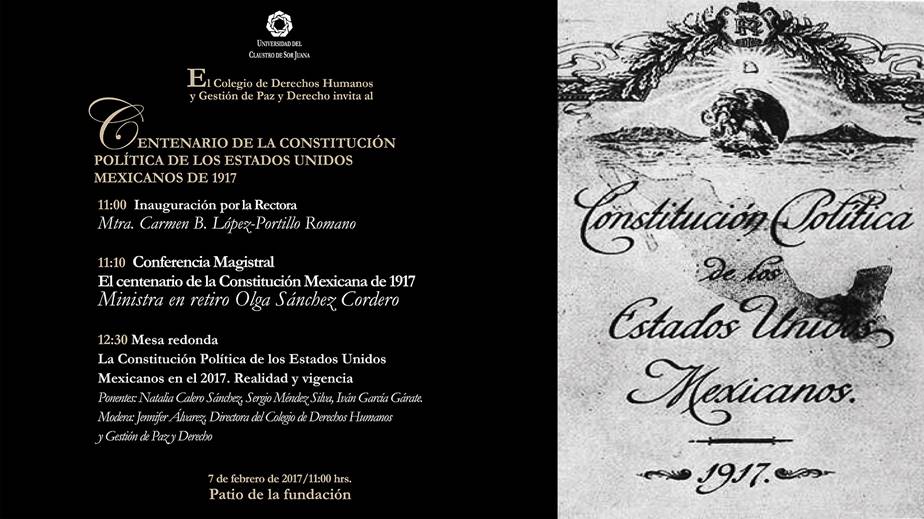 ObservanDHo's tweet photo. El Centenario de la Constitución en el @ClaustroSJuana Evento el día de hoy a partir de las 11.00 hrs. #CentenarioDeLaConstitucion --> https://t.co/xmHIESSjGQ