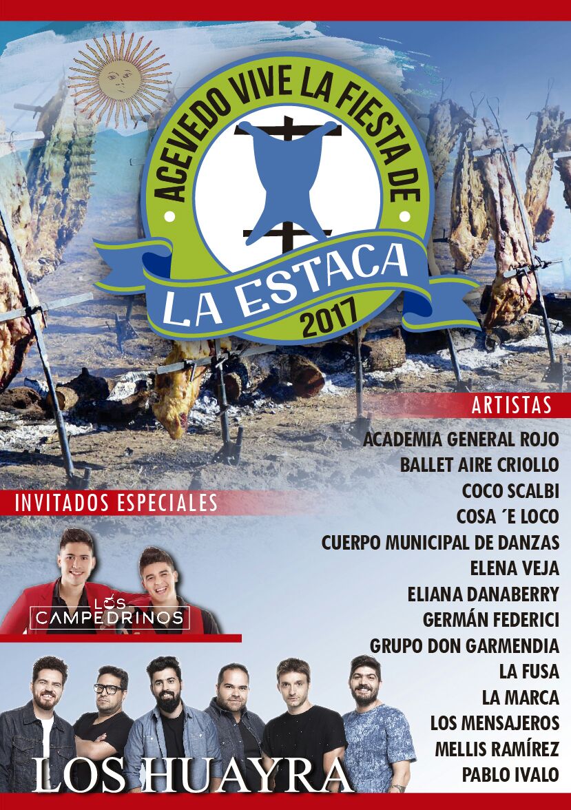 fiestaestaca's tweet photo. 💥GRILLA DE ARTISTAS 2017💥 Les presentamos a los artistas que nos van a acompañar desde el escenario, el 18 de Febrero!! https://t.co/GHsXoubeax