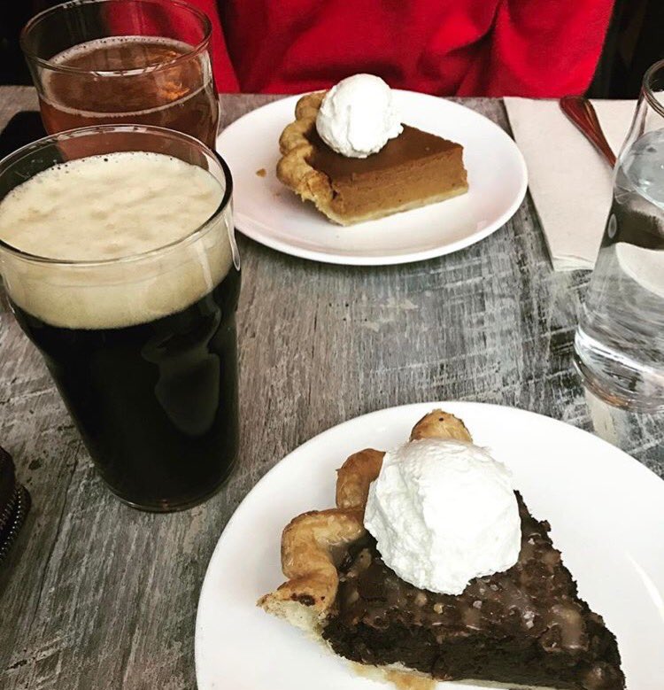 opieobakery's tweet photo. Warm weather today calls for a slice of scrumptious pie and beer of your choice. #Tuesday #Springish #BritishMonth https://t.co/s4x1PvWc8A
