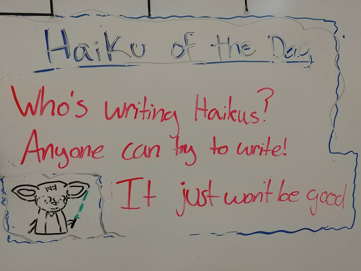 BrahamHSBand's tweet image. #haikuoftheday
#challengesaccepted