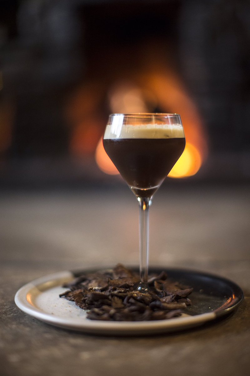 Chicory Root Martini by the 🔥winter isn't all bad!!