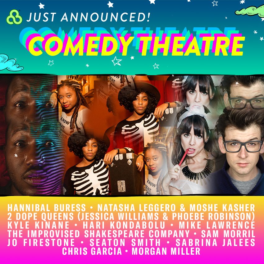 Bonnaroo's tweet image. Your 2017 Bonnaroo Comedy lineup is here! 
Get tickets &amp;amp; explore the rest of the lineup here: bit.ly/2kHwSzq