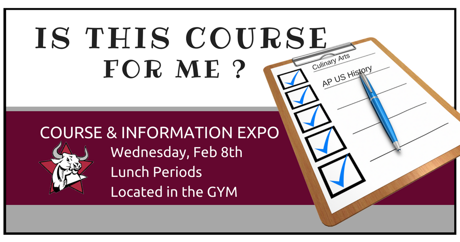 wiregrassRanchH's tweet photo. Hey Bulls! Not sure which classes to take next year? Want to know more about a course? Check out tomorrow's expo in the gym! https://t.co/U6ixtB2gsP