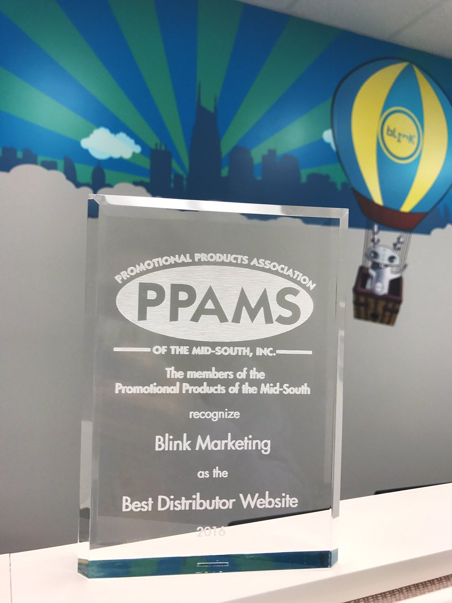 BlinkMktg's tweet photo. We are so excited to announce that we won @PPAMS award for Best Distributor Website! #ThinkBlink #PPAMS #BlinkMarketing https://t.co/WtCD96CBNf