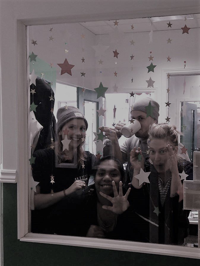 L'équipe d'intervenants du programme TAPAJ en hiver 2017! 

De gauche à droite: Véronique, Mélyssandre, Sébastien et Vanessa