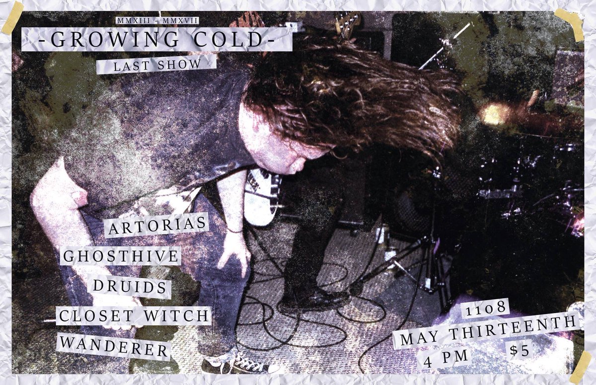 WandererMN's tweet photo. Growing Cold's last show with all the homies. Roll out to 1108 on May 13th for absolute mayhem https://t.co/TaOKZqGf7a