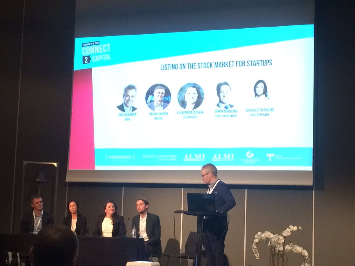 @klementinaoster och <a href="/CELLINK3D/">CELLINK</a> levererar på scen om IPO av Startups. <a href="/con2cap/">Connect 2 Capital</a> <a href="/NASDAQ/">Nasdaq</a>