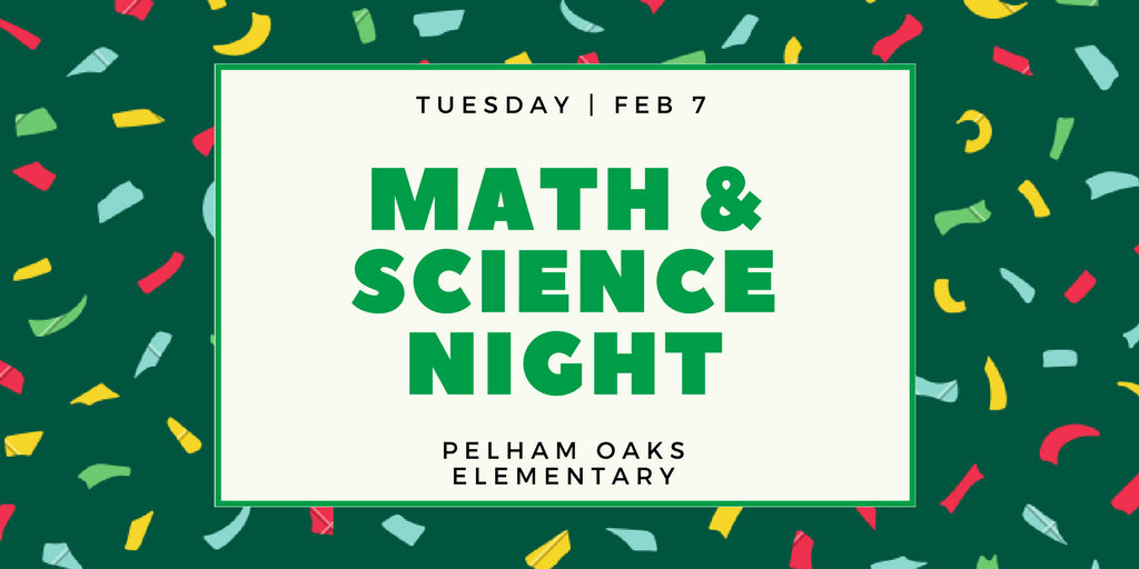 PelhamSchools's tweet photo. REMINDER for Pelham Oaks Parents: Make plans to attend a PTO Meeting from 6:00-6:30 pm and Math &amp; Science Night from 6:30-7:30 pm TONIGHT! https://t.co/CU6Vvg4Oi3