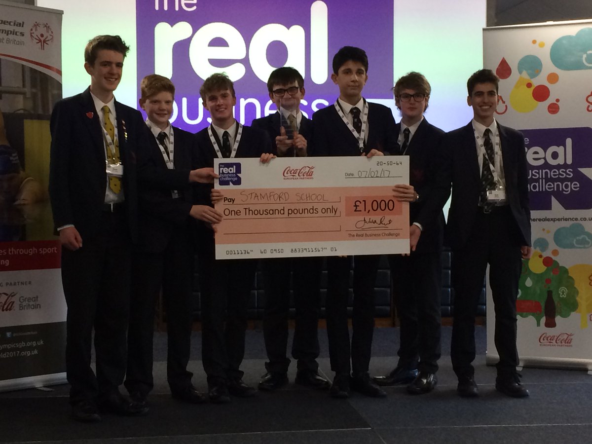 SpedeNews's tweet photo. #Stamford School #CocaCola Challenge team win the @TheRealExp regional finals - progressing to the Nationals! @PrincipalsDesk @CocaColaEP https://t.co/x2cGjWoEPX