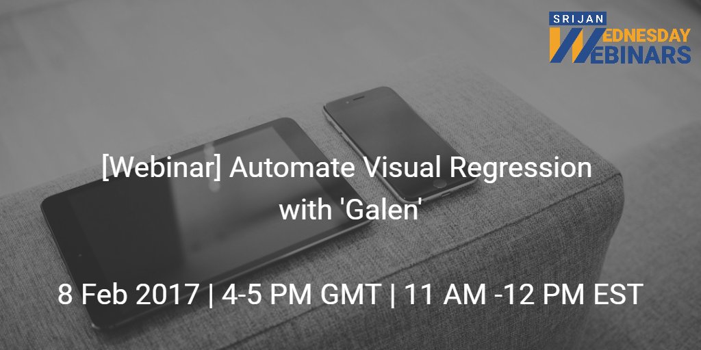 Srijan's tweet image. 24 hrs. to go! #WebDesigners, have you registered yet? Join us for a session on #VisualRegression with Galen: goo.gl/GMzBkR