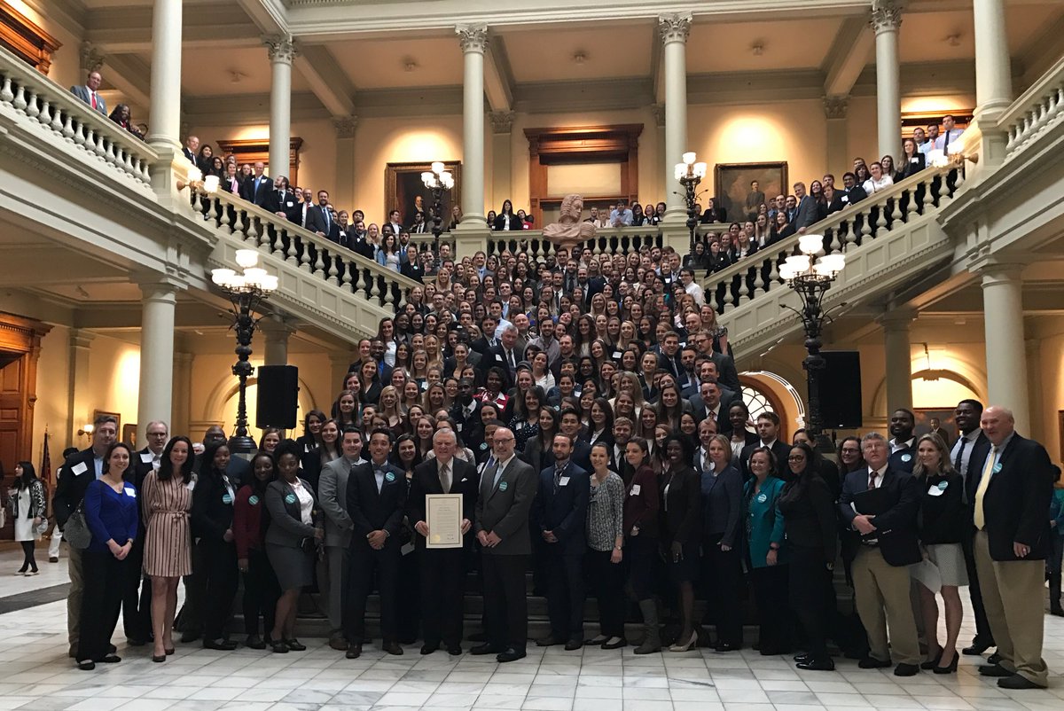 apta_ga's tweet photo. All of the #PhysicalTherapists at PT Day at the Capitol 2017 with @GovernorDeal! https://t.co/edYzt9bQgm