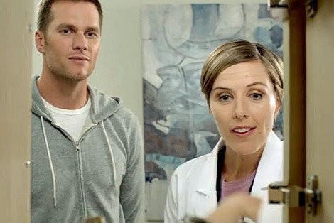 BostonCollege's tweet photo. ICYMI: That's BC grad Erin O'Reilly with Tom Brady in the #ShieldsMRI ad. #5x #SuperBowl
https://t.co/K6CXRPQyWP https://t.co/DCWg3RHpAW