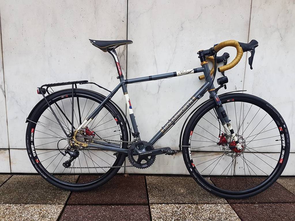 tisek's tweet photo. New toy
#bike #cycling #holdsworth #juintech #deda #son #dynamohub #buschundmüller #shima… https://t.co/kySfOGrBGv https://t.co/WBhm8Bw5bb