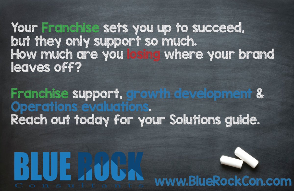 BlueRockCon's tweet photo. Do you have a franchise, looking to get into one? Ask yourself these questions https://t.co/X4i6PMfqkC @Credibly360 https://t.co/kmPizgLhAz