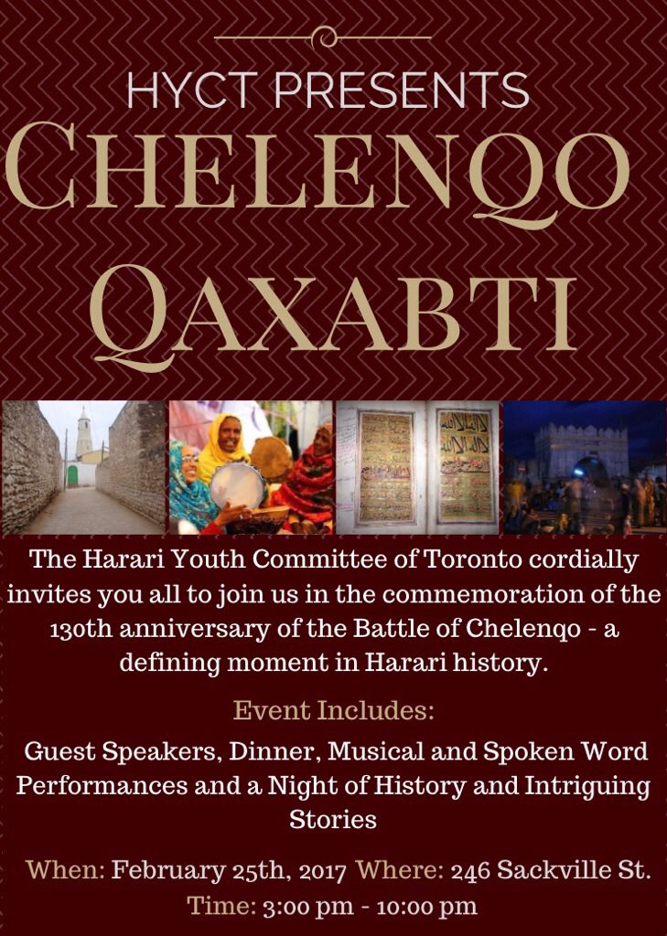 HarariYouthTO's tweet photo. Learn about the historic Battle of Chelenqo at our upcoming event! More info @ https://t.co/ghCggGYOGt #Harar #HarariYouth #Toronto #HYCT https://t.co/uF0rLRVclI