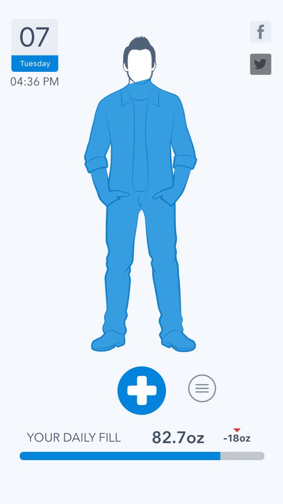 s_dtrick's tweet photo. Just reached 81% of my daily goal in #WaterMinder https://t.co/V9oiEsZLB4