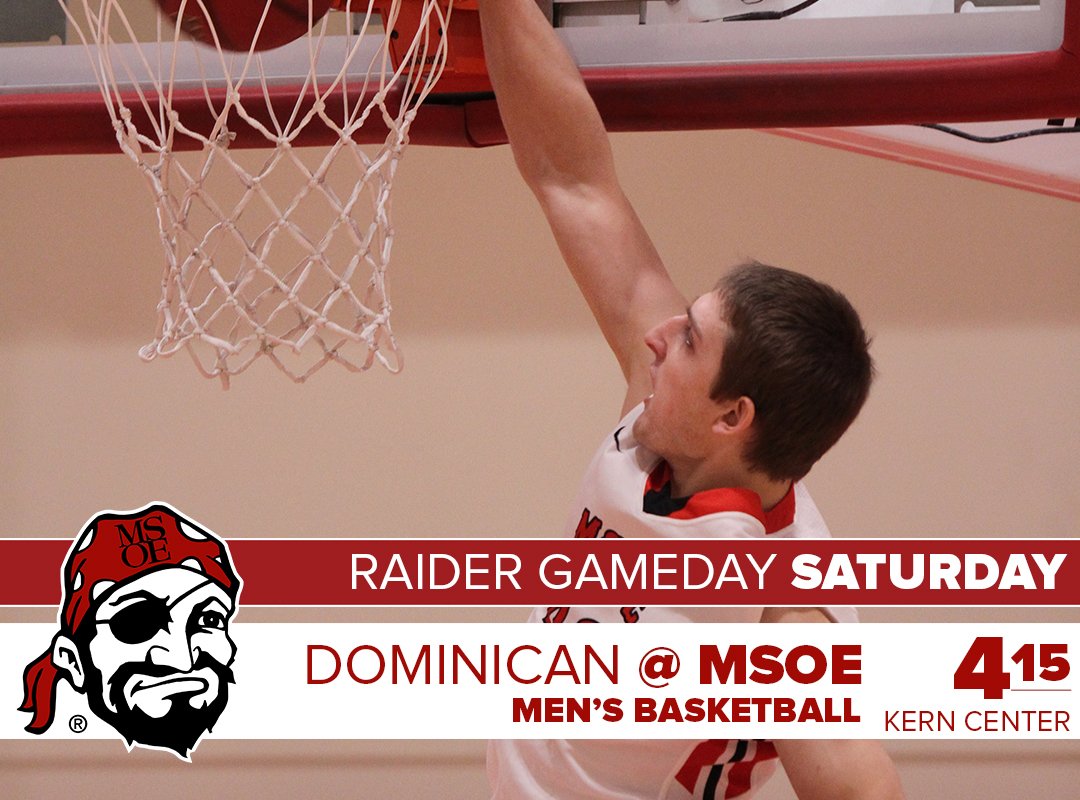MSOE_Raiders's tweet photo. GAMEDAY! Big day continues with Men's Basketball vs. Dominican. Tip-off at 4:15p. https://t.co/M0jjDADEZ3