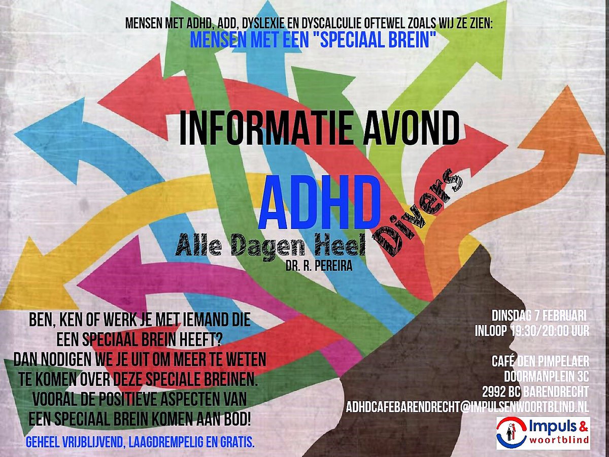 Zien we jullie ook bij ADHD Cafe Barendrecht vanavond om 20:00? Onze Emma is er ook bij! ow.ly/Fv8b308LSWD