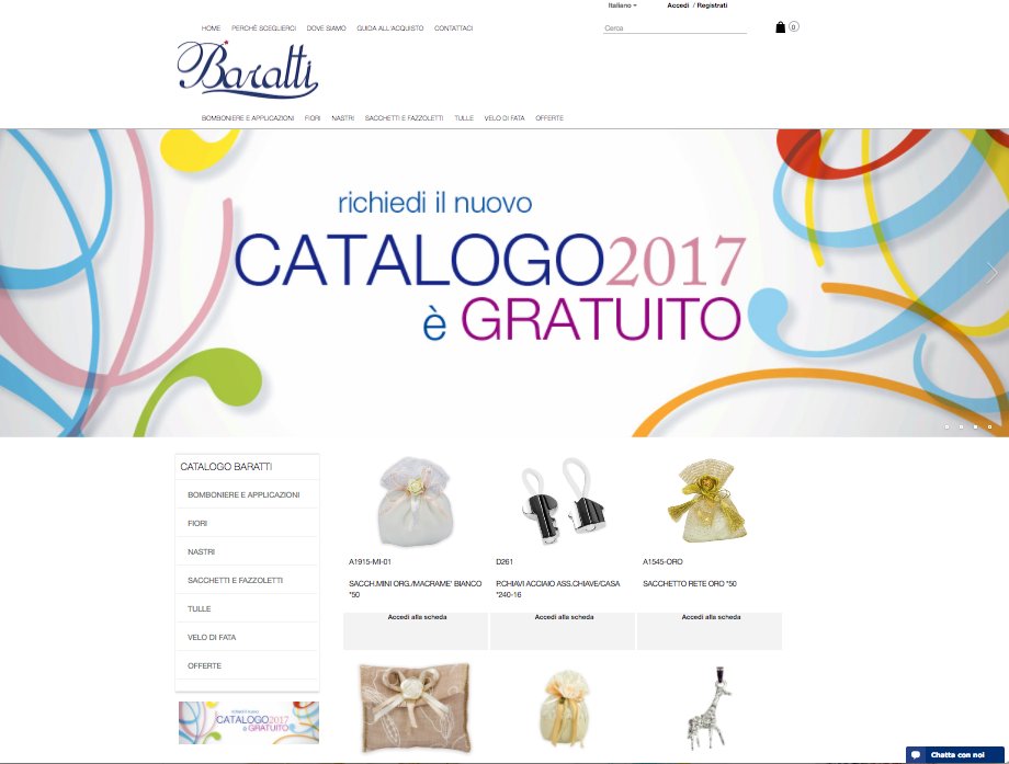 shop online  baratti.it. Sacchettini, fazzoletti, bomboniere e confetti !