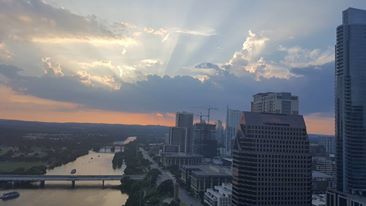 TheZebraCo's tweet photo. .@TheEllenShow! Drop by our penthouse office in downtown Austin! Join us for a drink on our patio &amp; enjoy the view. Plus, #TomHardy's here. https://t.co/F1iIrGmqMx