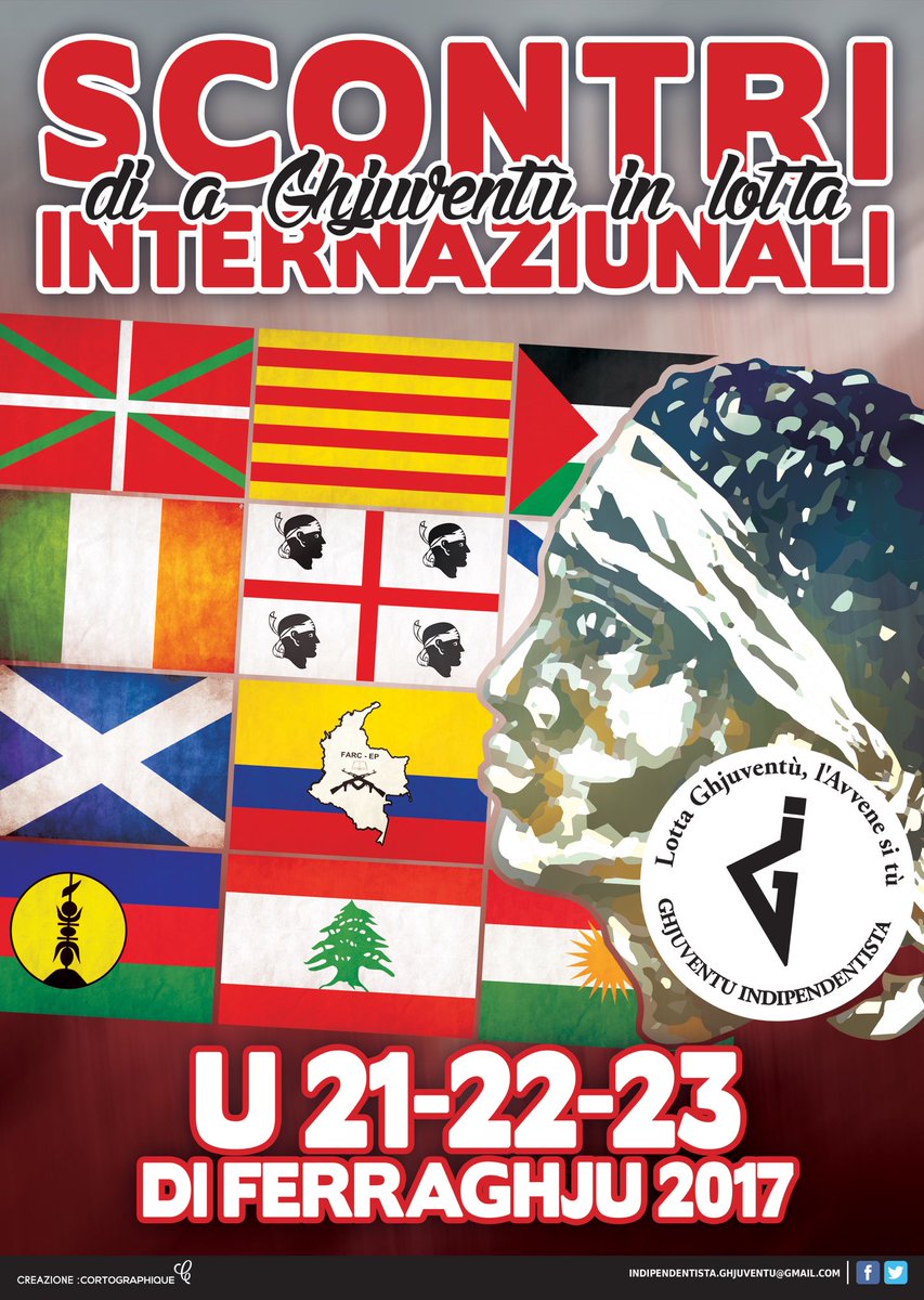 GI_Naziunale's tweet photo. SCONTRI INTERNAZIUNALI DI A GHJUVENTÙ IN LOTTA 2017 ! 

J-14

3 ghjorni di dibattiti è di serate culturale in Corti 

#Scontri2017 https://t.co/rFtr7dZXmH