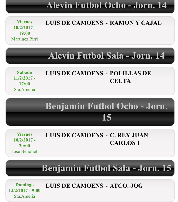 CamoensFemenino's tweet photo. Horarios de este fin de semana para nuestras pequeñas. 🍊💪🏼👧🏻🍀 #NuestrasPeques #NuestroFuturo #SiempreCamoens https://t.co/BPMrP9CJRW